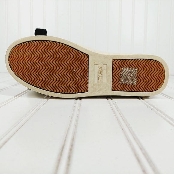 Toms Paxton Black Suede Slip On Pull Tab Casual Flat Comfy Sneakers E711 - Picture 10 of 11